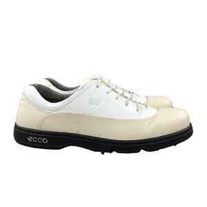 Ecco Women's Size 42 (11-11.5) Hydromax White Cream Lace-Up Low Top Golf Shoes